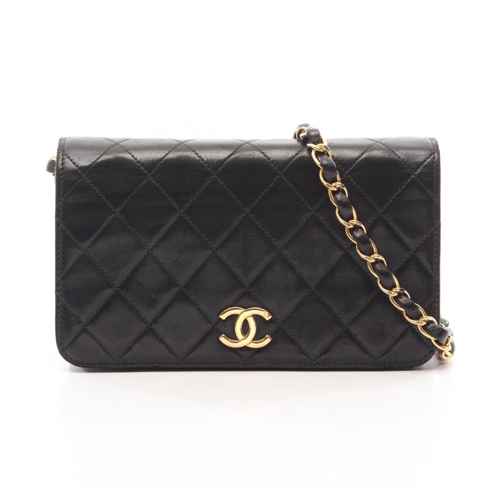 Chanel Mini MatelassΓ© Full Flap Shoulder Bag/Handbag, Lambskin Leather, Women...